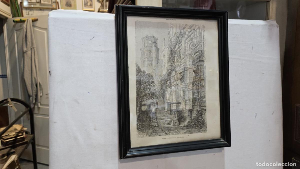 Arte: grabado antiguo del 1823 selva negra - Foto 1