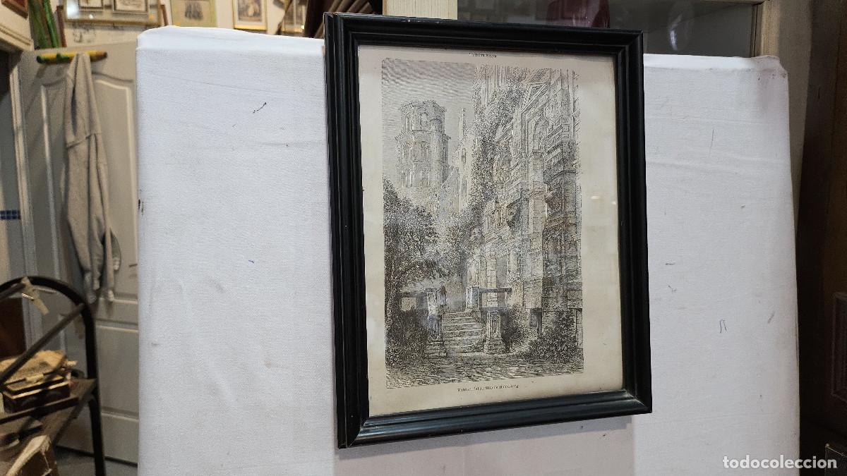 Arte: grabado antiguo del 1823 selva negra - Foto 2
