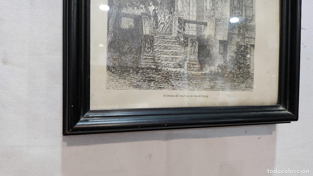 Arte: grabado antiguo del 1823 selva negra - Foto 6