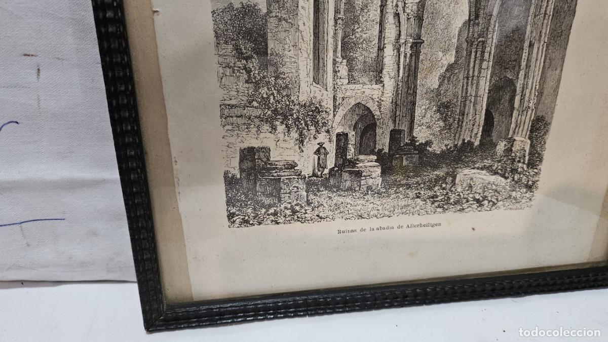 Arte: grabado antiguo del 1823 selva negra - Foto 5