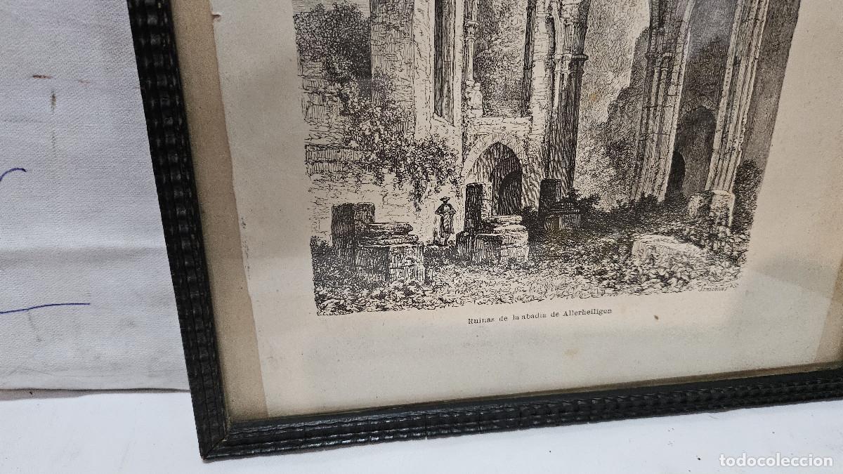 Arte: grabado antiguo del 1823 selva negra - Foto 6