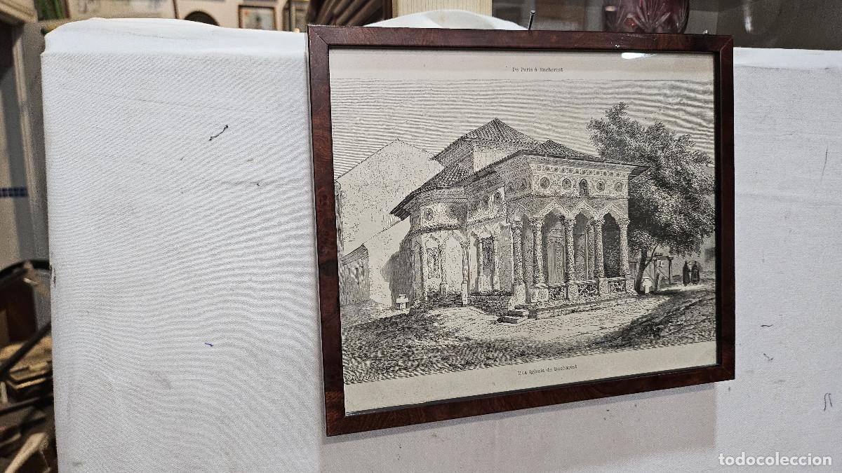 Arte: grabado antiguo del 1823 selva negra - Foto 2