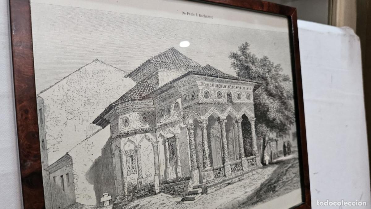 Arte: grabado antiguo del 1823 selva negra - Foto 5