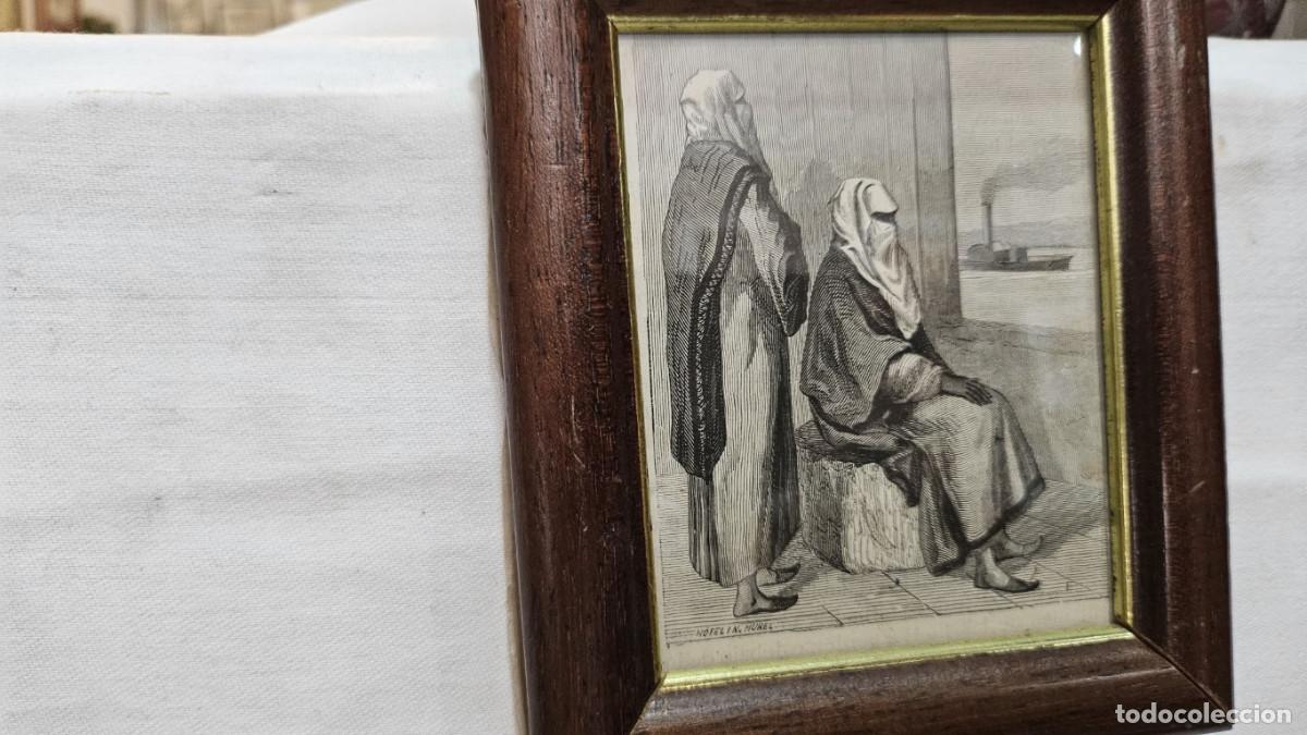 Arte: grabado antiguo del 1823 selva negra - Foto 3