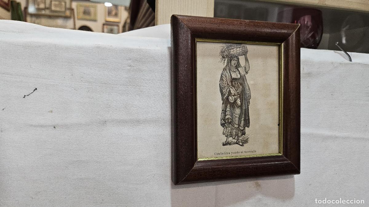 Arte: grabado antiguo del 1823 selva negra - Foto 2