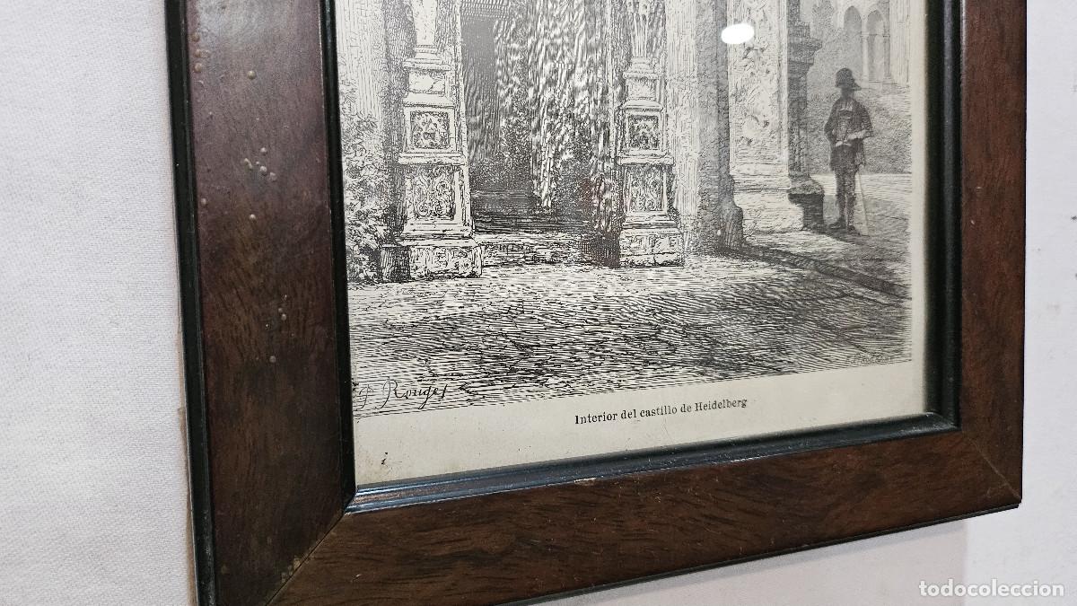 Arte: grabado antiguo del 1823 selva negra - Foto 6