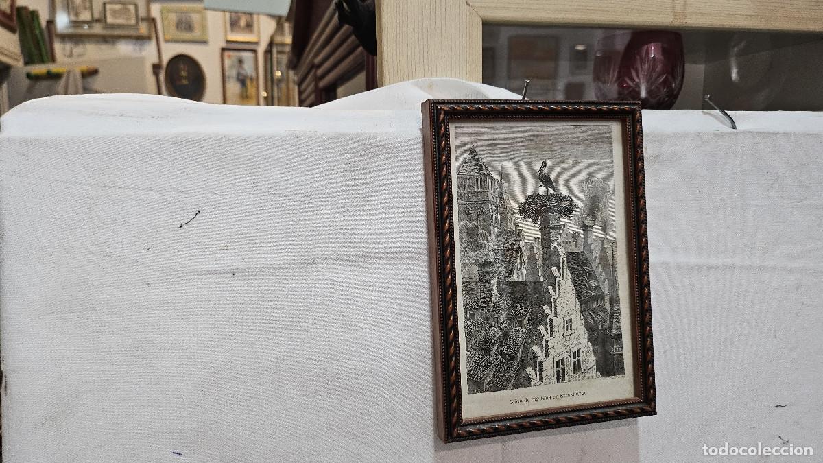 Arte: grabado antiguo del 1823 selva negra - Foto 2