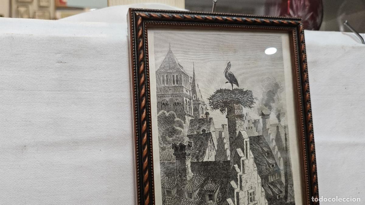 Arte: grabado antiguo del 1823 selva negra - Foto 3