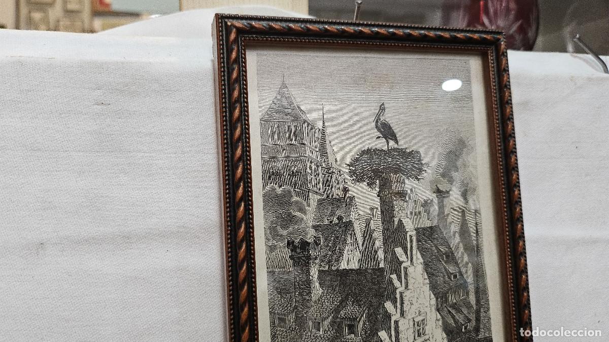 Arte: grabado antiguo del 1823 selva negra - Foto 4