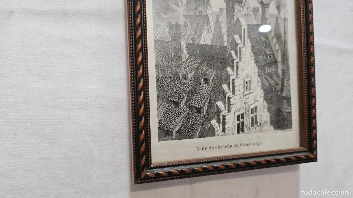 Arte: grabado antiguo del 1823 selva negra - Foto 5