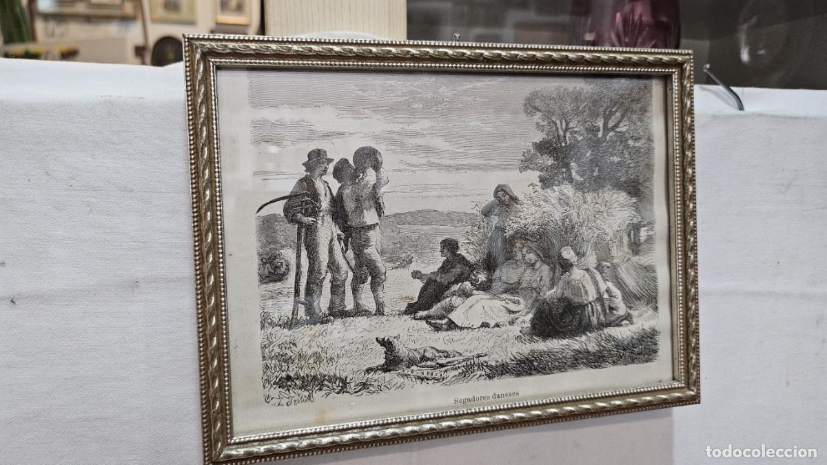 Arte: grabado antiguo del 1823 selva negra - Foto 3