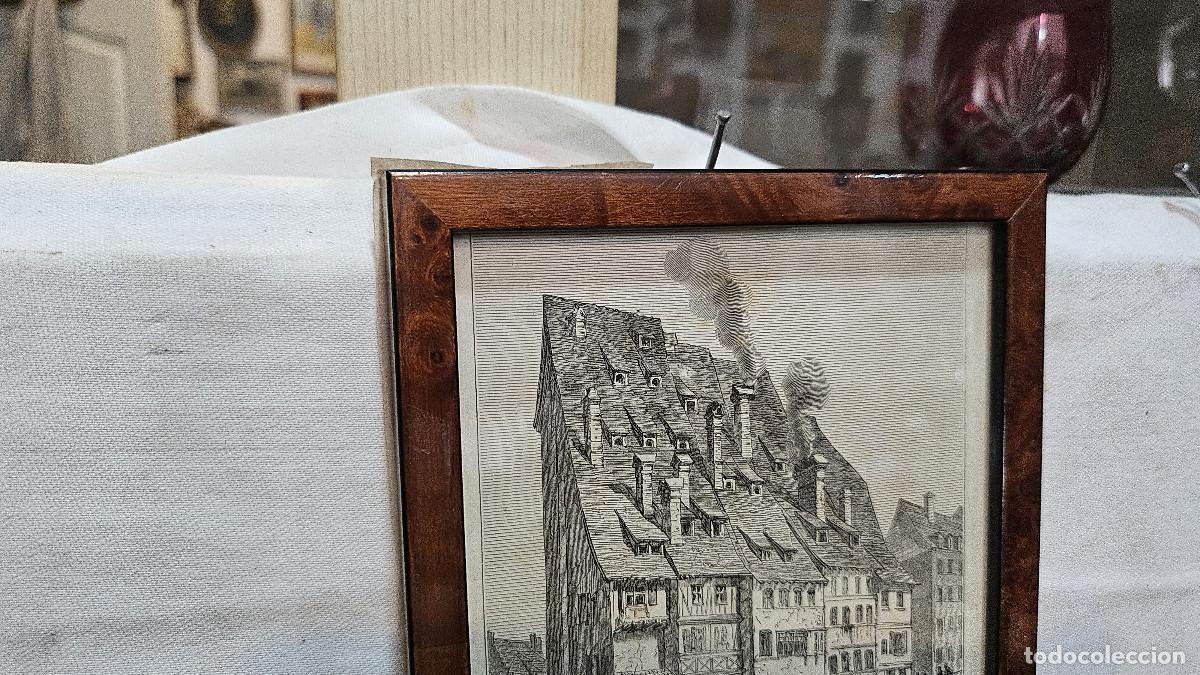 Arte: grabado antiguo del 1823 selva negra - Foto 4
