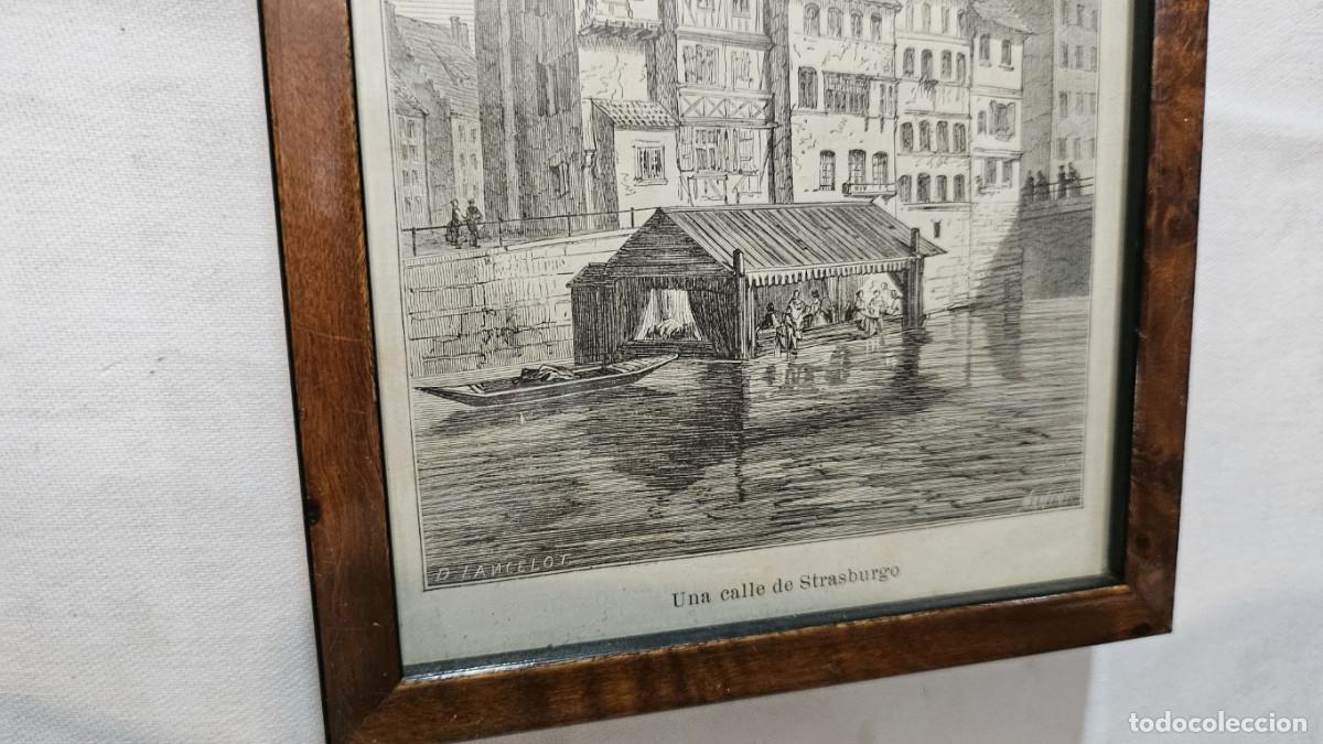 Arte: grabado antiguo del 1823 selva negra - Foto 5