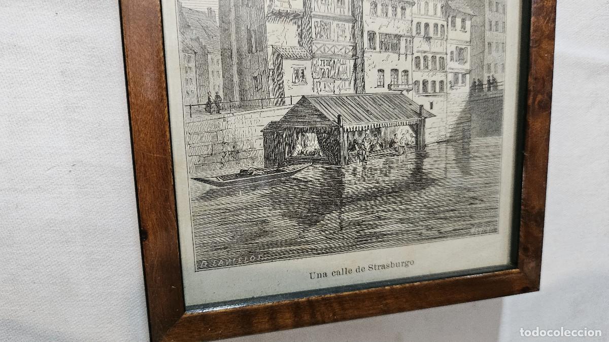 Arte: grabado antiguo del 1823 selva negra - Foto 6