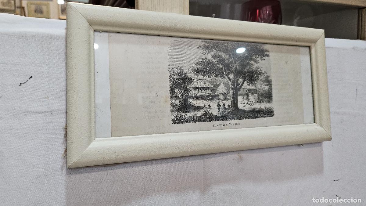 Arte: grabado antiguo del 1823 selva negra - Foto 2