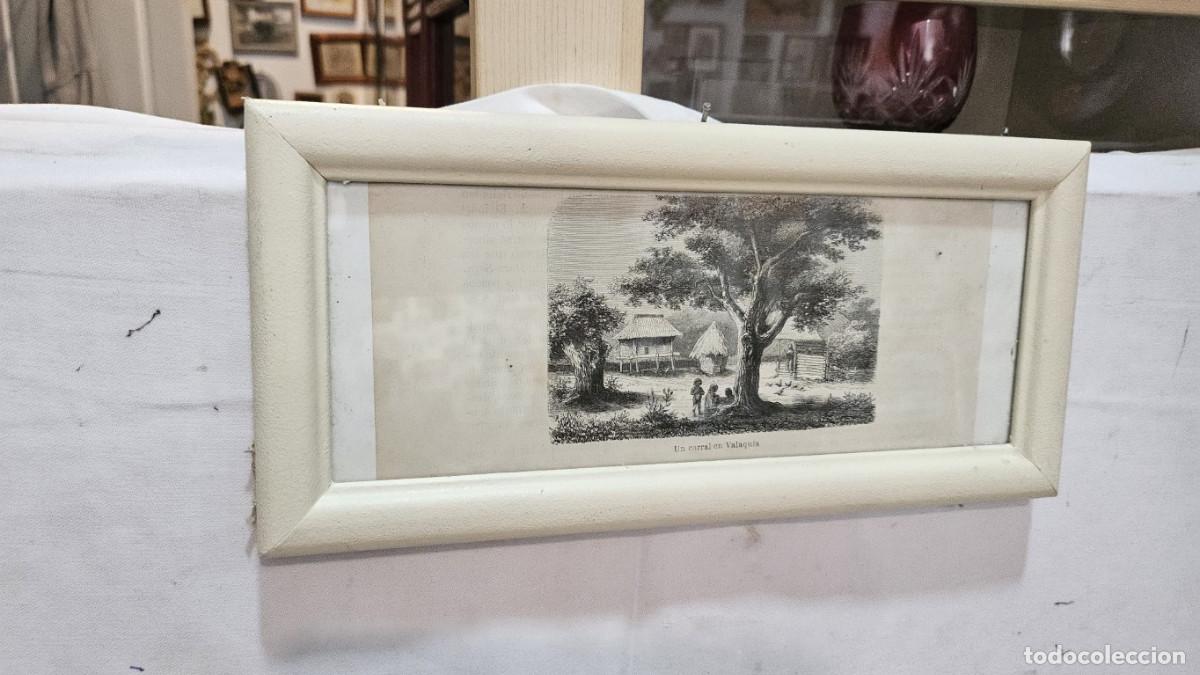 Arte: grabado antiguo del 1823 selva negra - Foto 5