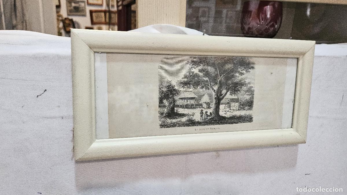 Arte: grabado antiguo del 1823 selva negra - Foto 6