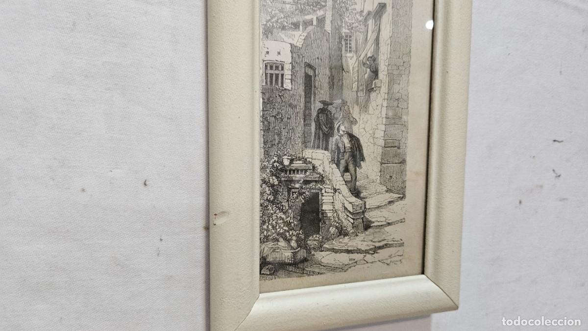 Arte: grabado antiguo del 1823 selva negra - Foto 5
