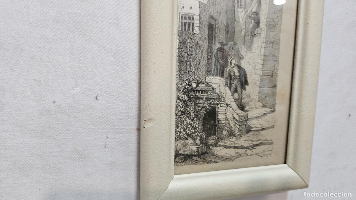 Arte: grabado antiguo del 1823 selva negra - Foto 9