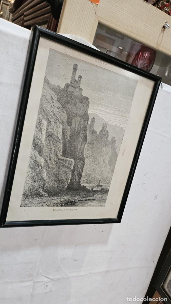 Arte: grabado antiguo del 1823 selva negra - Foto 2