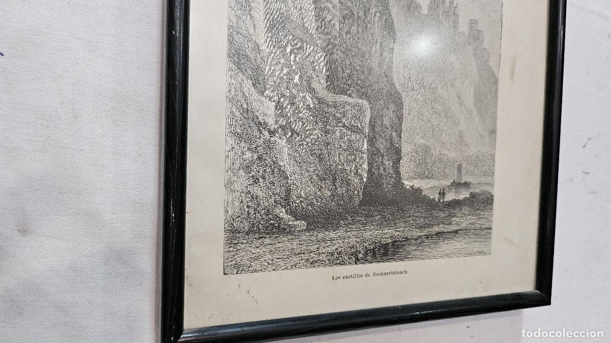 Arte: grabado antiguo del 1823 selva negra - Foto 5