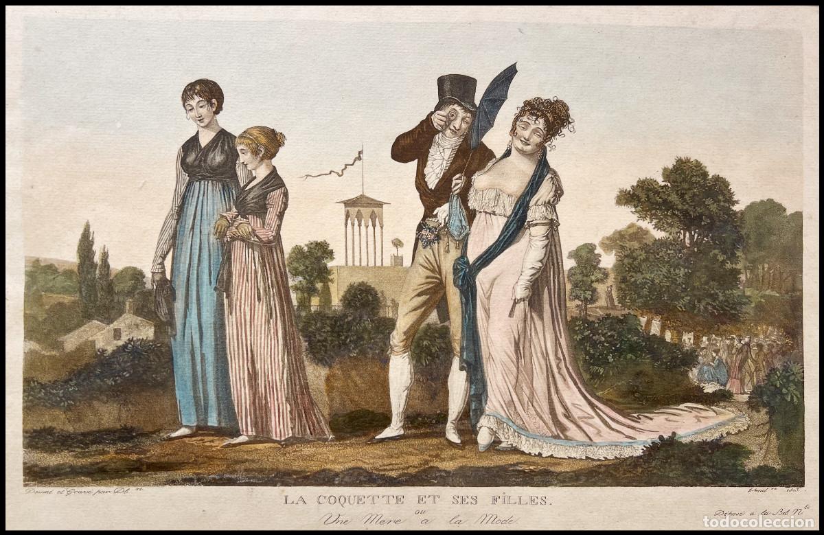Arte: PHILIBERT LOUIS DEBUCOURT - LA COQUETTE ET SES FILLES - 1803
