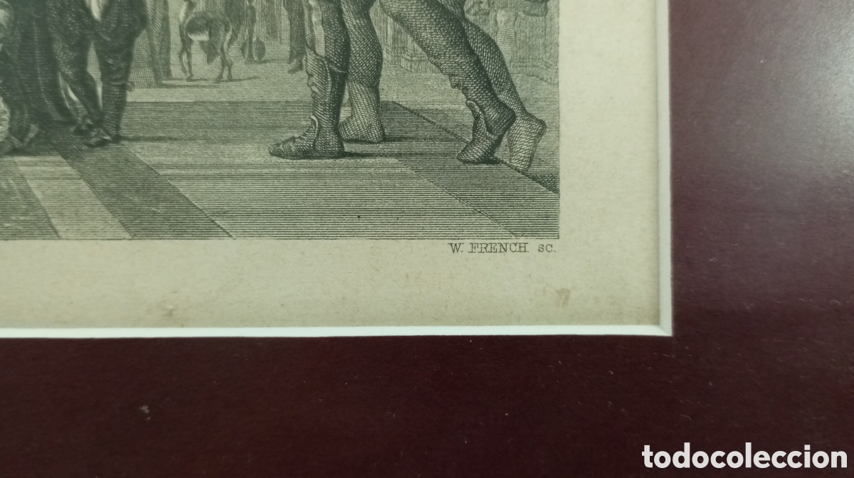 Arte: GRABADO ANTIGUO - Las bodas de Cana - Foto 3