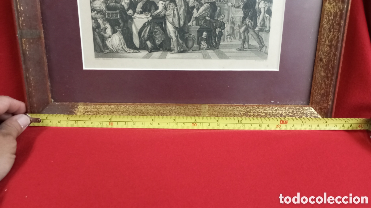Arte: GRABADO ANTIGUO - Las bodas de Cana - Foto 7