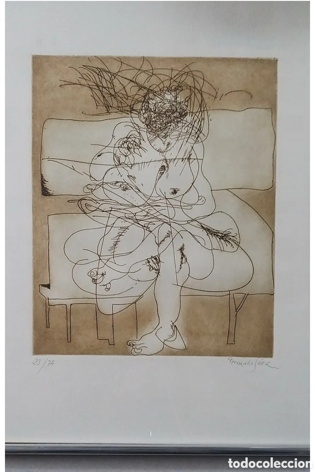 Arte: Fernando S&aacute;ez. Aguafuerte 23/75 - Foto 4