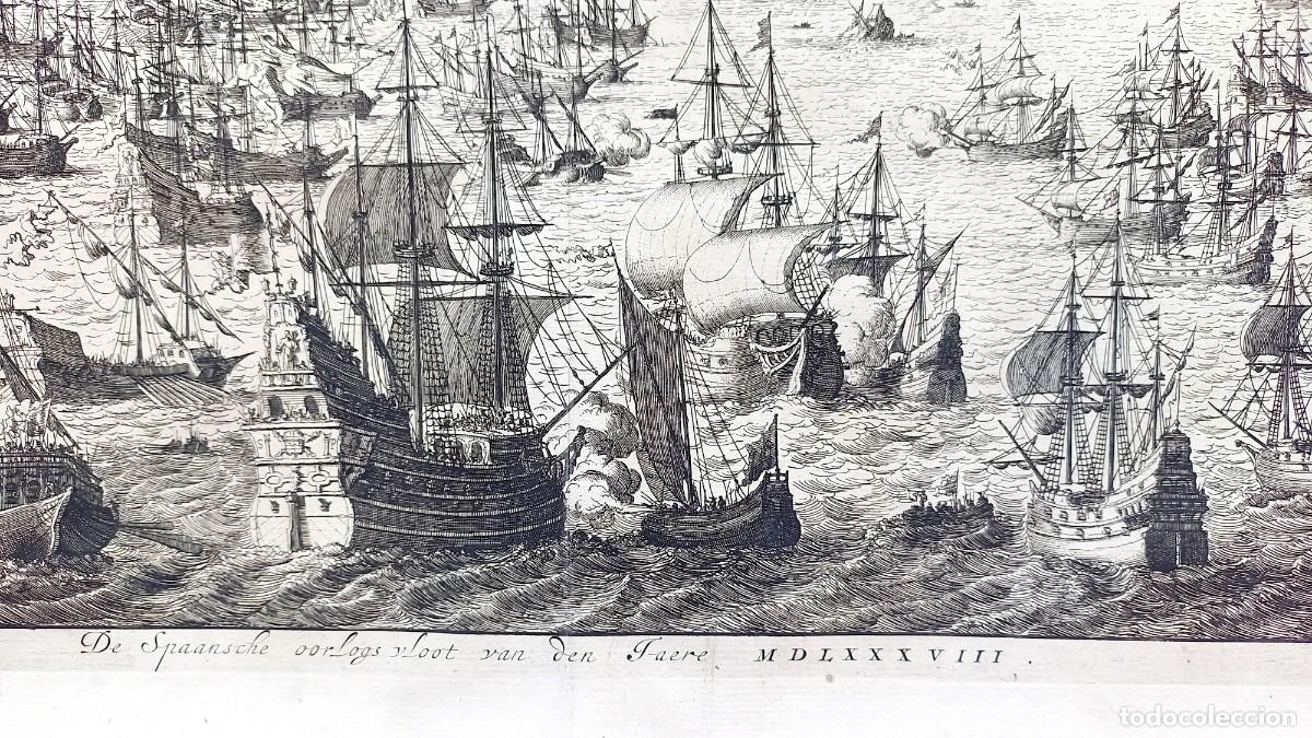 Arte: Batalla naval armada invencible. A&ntilde;o 1588 - Foto 2