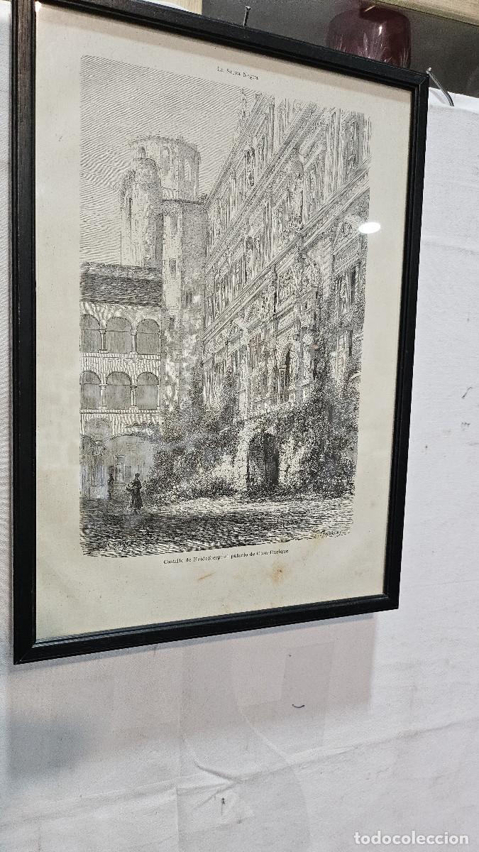 Arte: grabado con marco antiguo - Foto 2