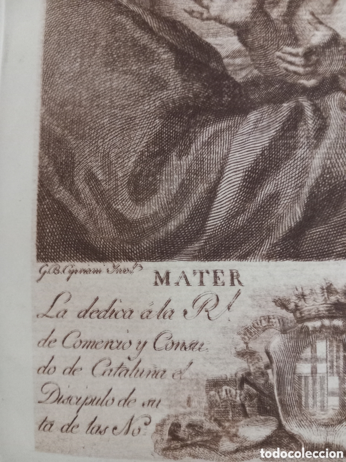 Arte: Antiguo grabado Blas Ametller - Foto 6