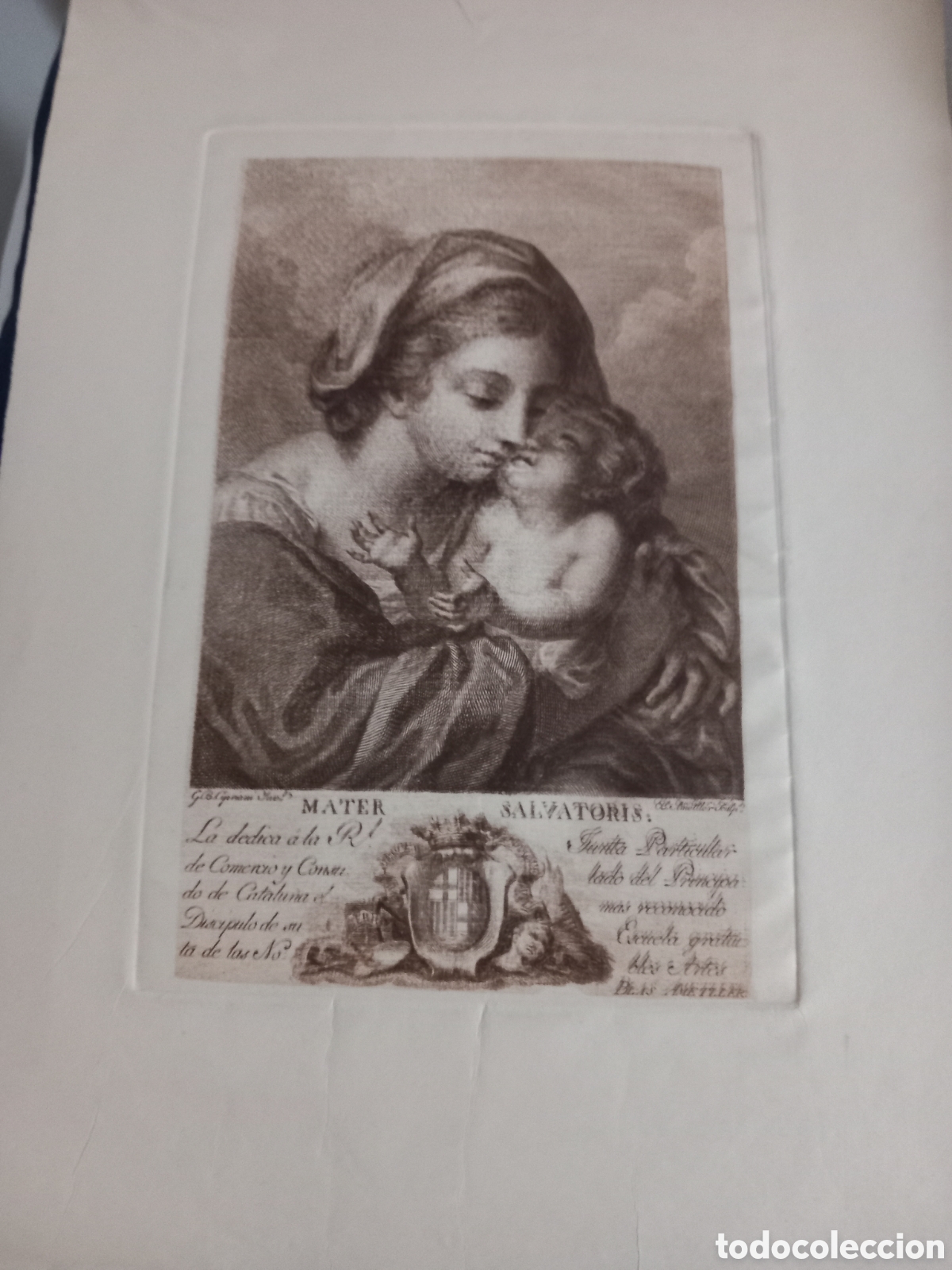 Arte: Antiguo grabado Blas Ametller - Foto 1