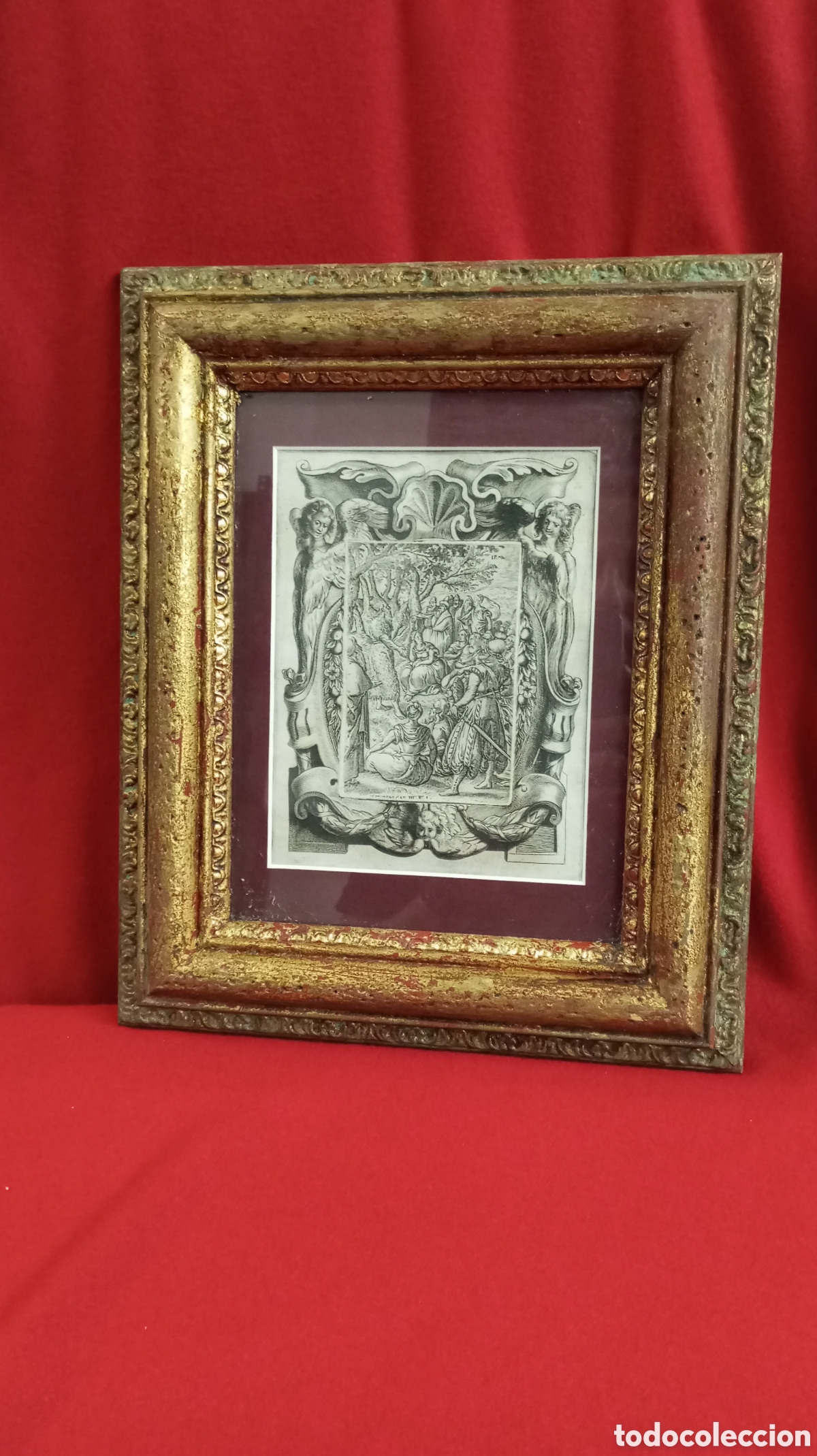 Arte: Grabado siglo XVI enmarcado - Foto 2