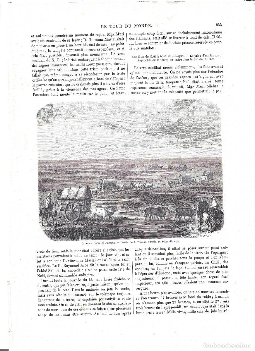 Arte: argentina: caravana e indios puelches en la pampa
