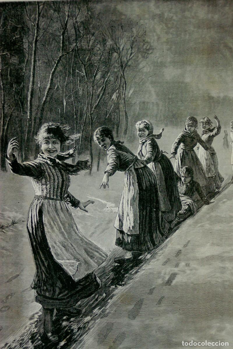 Art: Un tobog&aacute;n en el parque de Amsterdam de Dahl, Musee des beaux arts 1885.