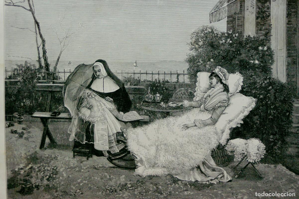 Arte: L accouch&eacute;e, de Duez. Musee des beaux arts 1885. - Foto 1