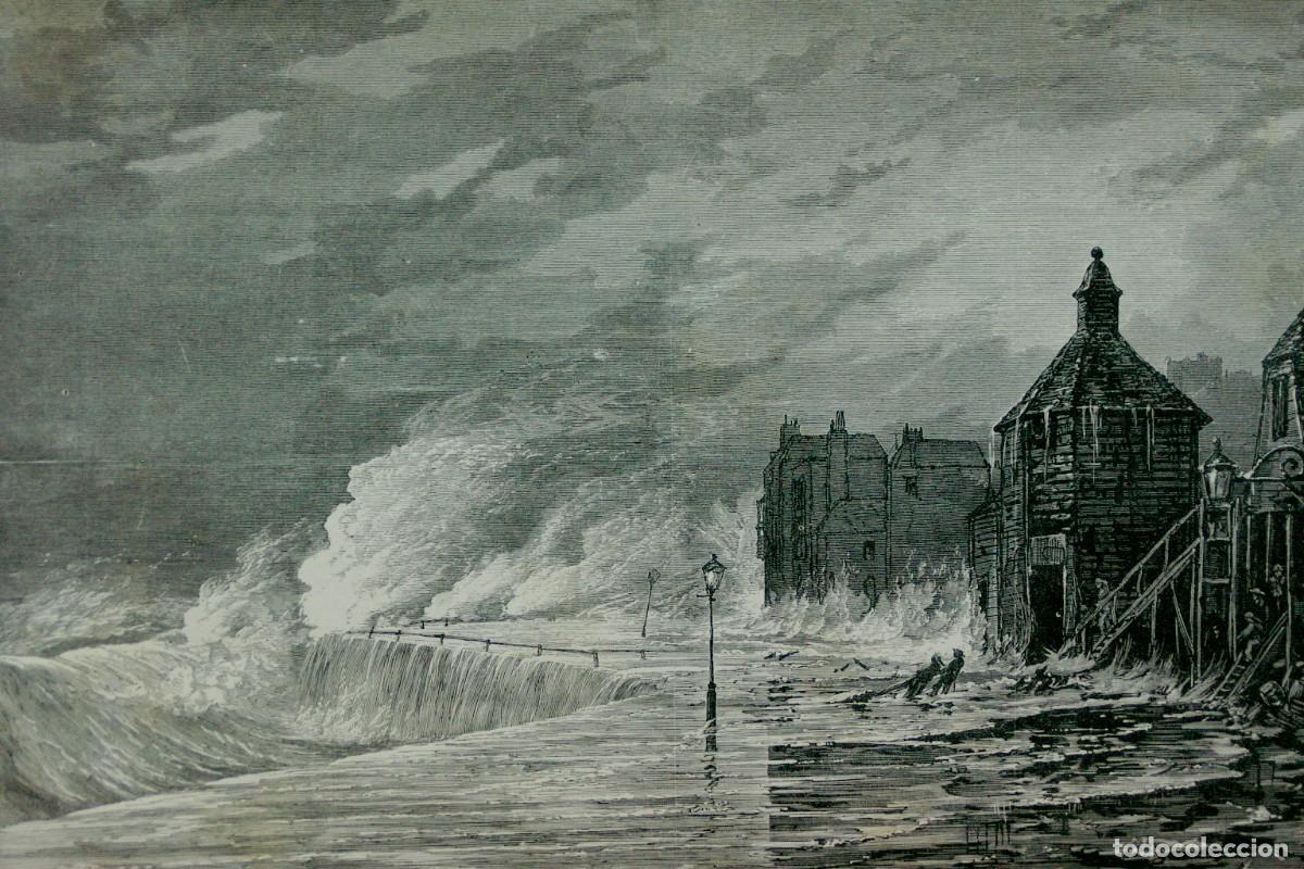 Art: Una gran marea en Dunkerque. Musee des beaux arts 1885.
