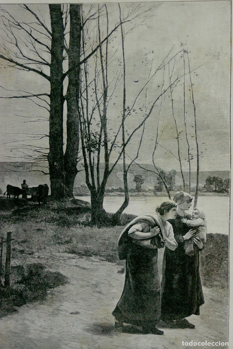 Art: A lo largo del rio de Lerolle. Musee des beaux arts 1885.