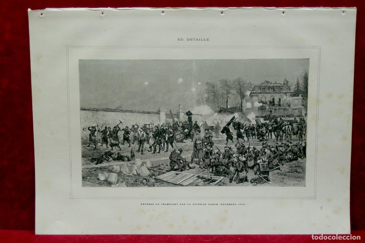 Art: Defensa de Champigny de Detaille. Musee des beaux arts 1885.