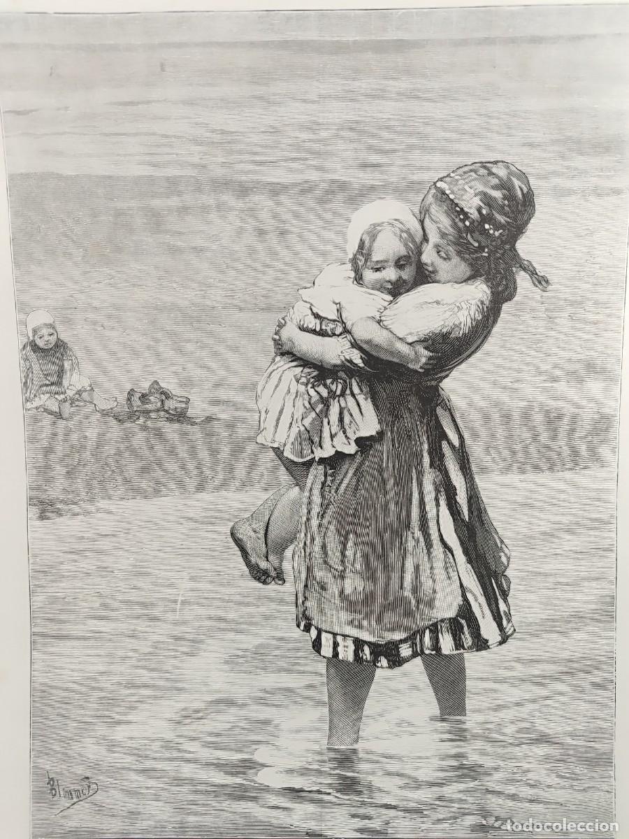 Art: En la playa de Scheveningue de Blommers. LES MERVEILLES DE L&acute;ART MODERNE 1886