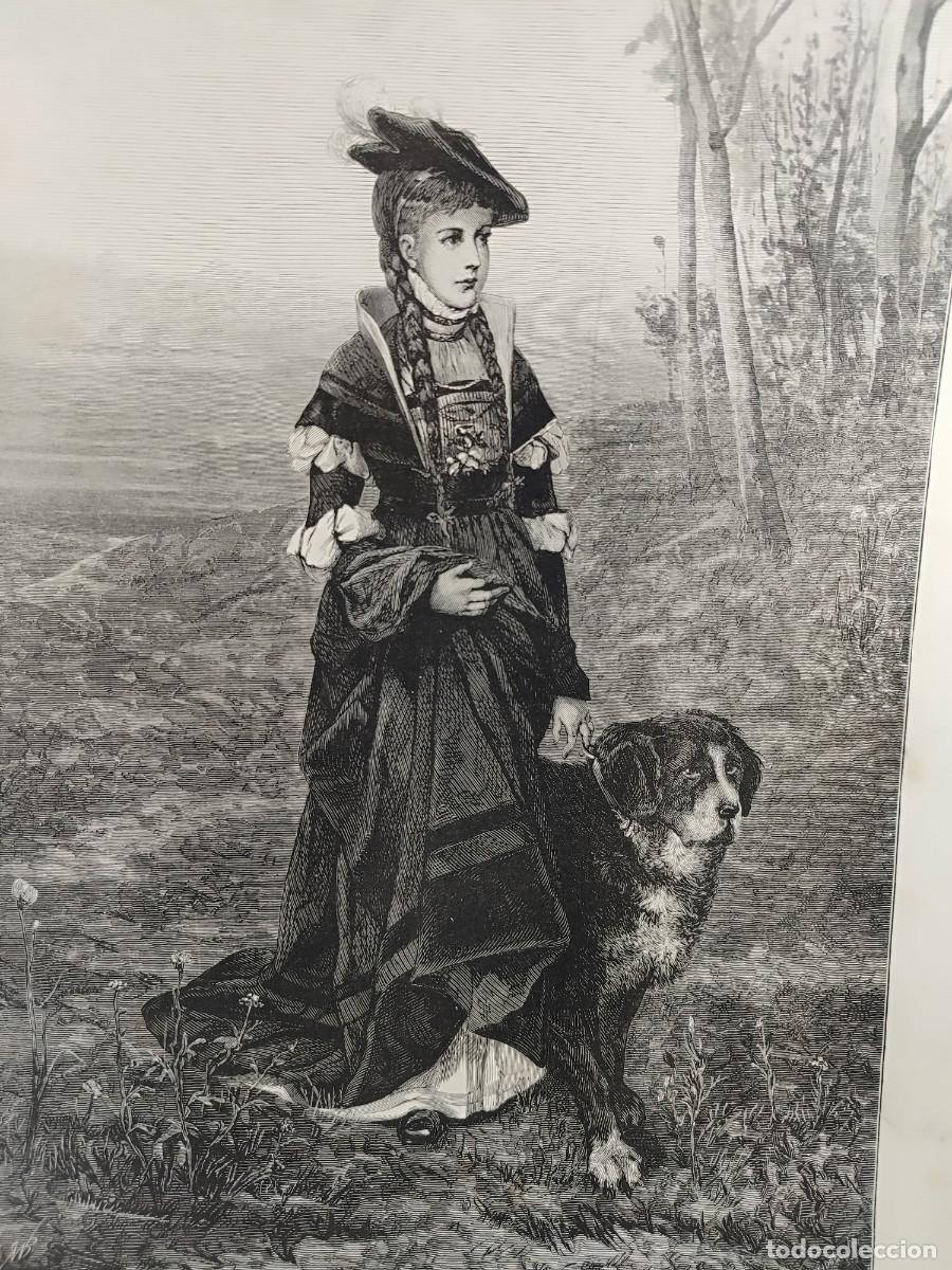 Art: Melancol&iacute;a de Kaulbach. LES MERVEILLES DE L&acute;ART MODERNE 1886