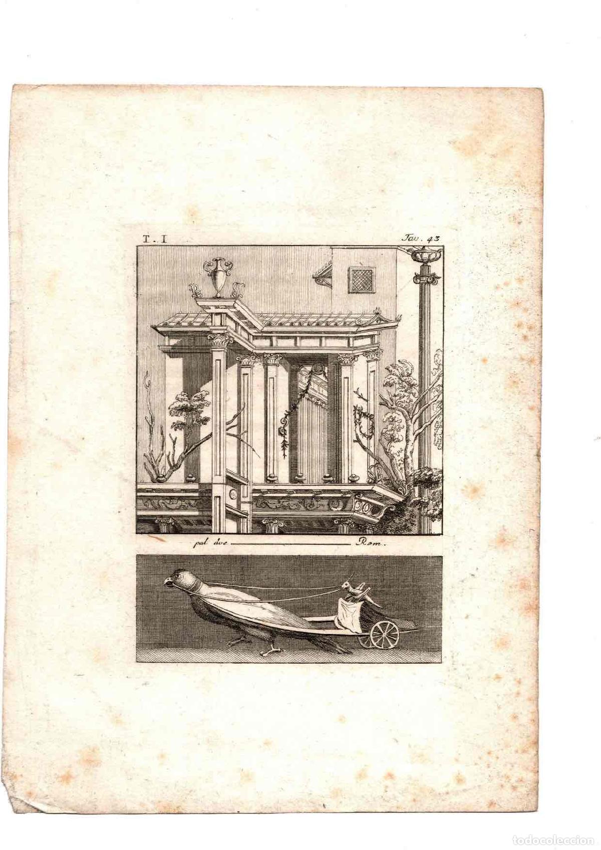 Arte: GRABADO VI&Ntilde;ETAS ROMANAS. SIGLO XVIII - Foto 1