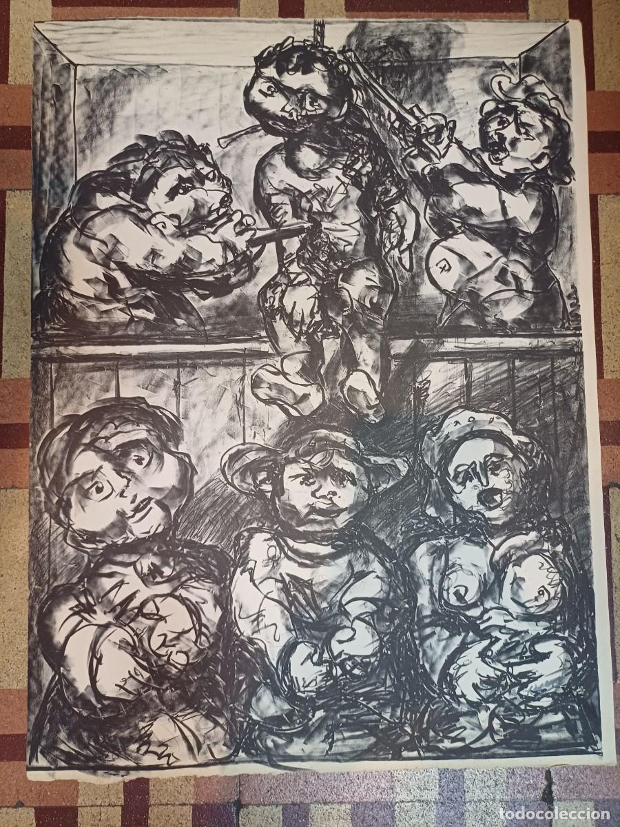 Arte: LITOGRAFIA ORIGINAL DE LAXEIRO FIRMADA - Jos&eacute; Otero Abeledo (Lal&iacute;n, Pontevedra 1908-1996)