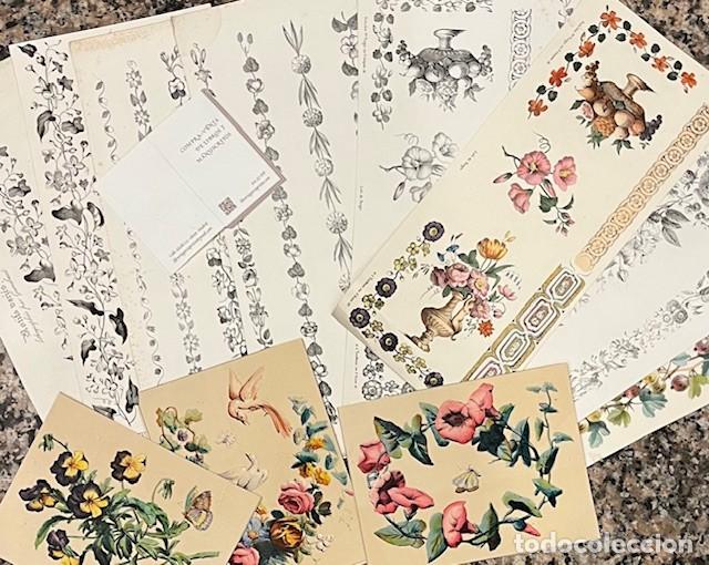 Arte: 14 GRABADOS SIGLO XIX. GRECAS PARA DECORACION EN BLANCO Y NEGRO Y COLOR