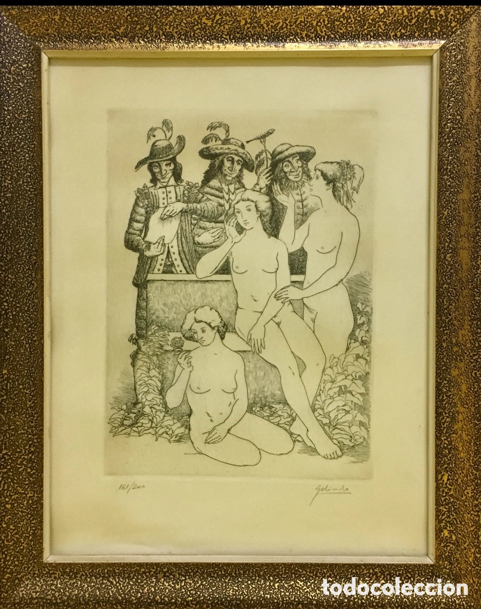 Arte: GALINDO. &ldquo;Sin t&iacute;tulo&rdquo;. Grabado. - Foto 1