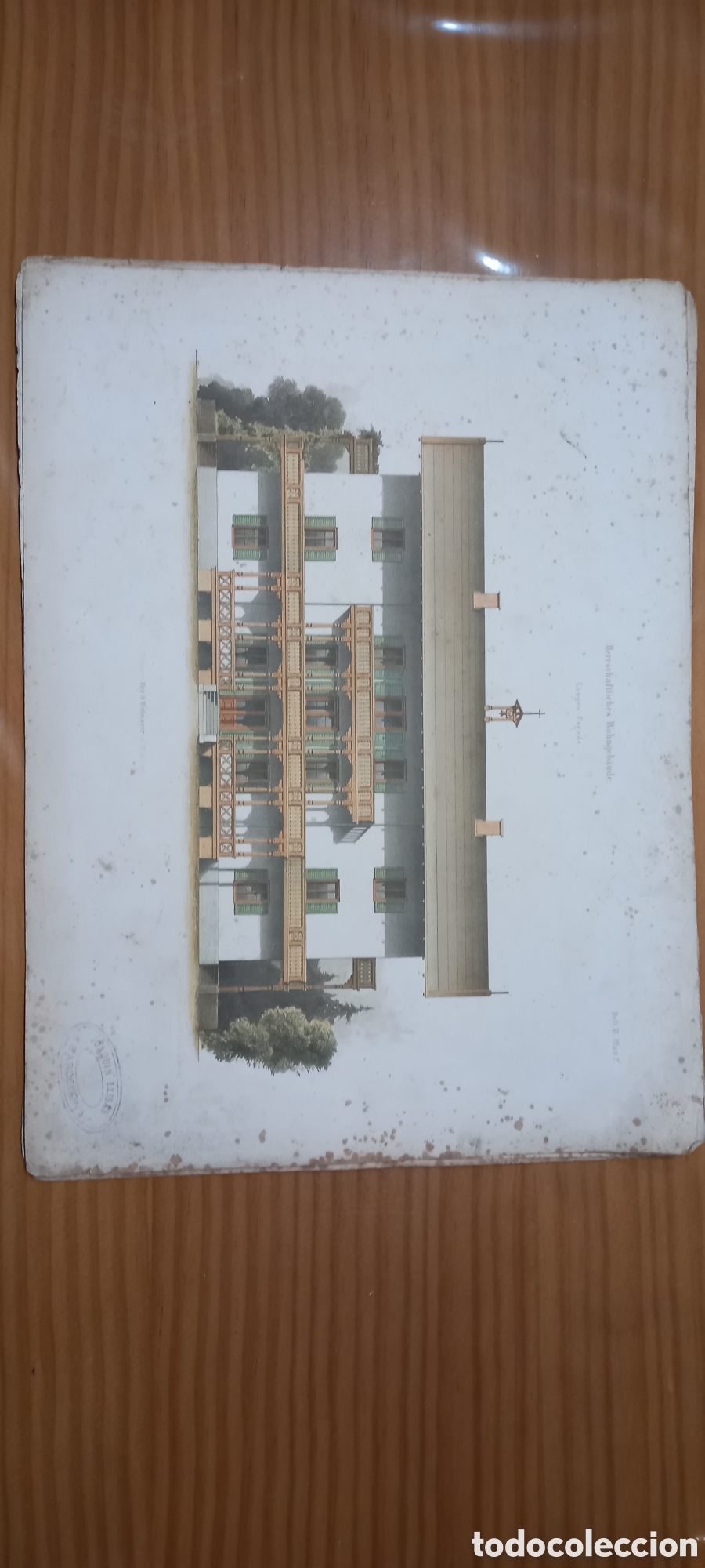 Arte: Conjunto 4 l&aacute;minas alemanas 1900 - Foto 2