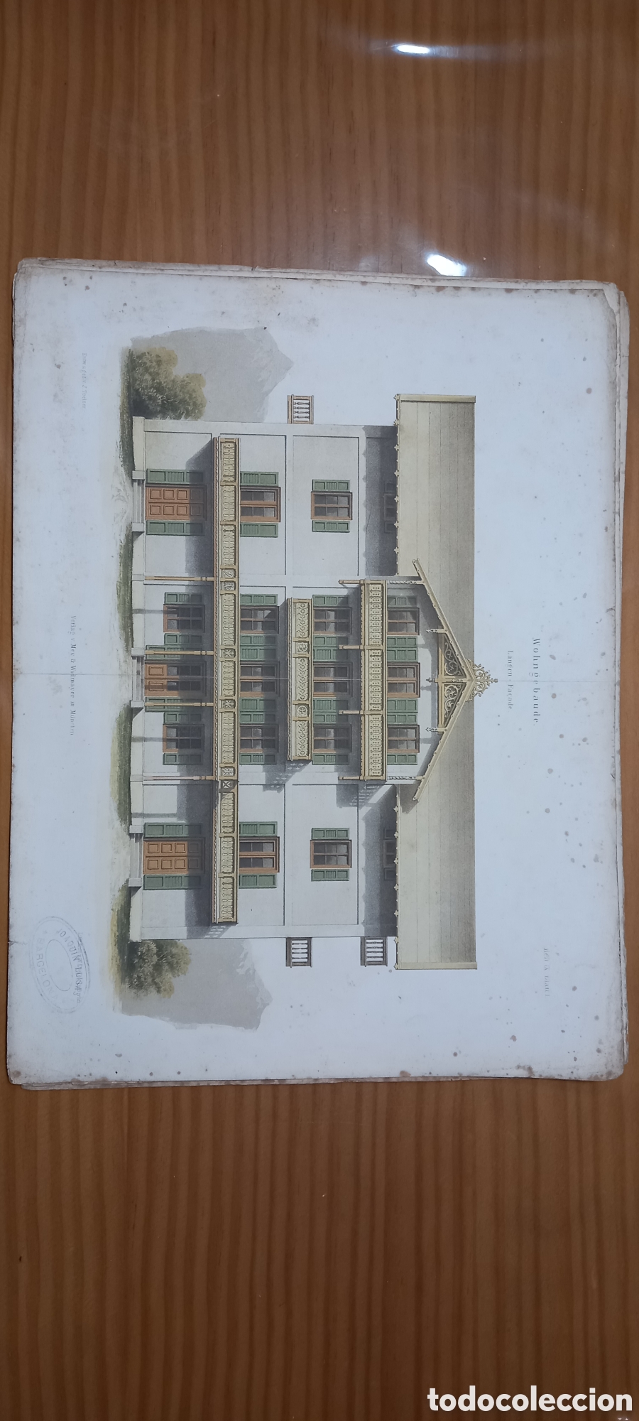 Arte: Conjunto 4 l&aacute;minas alemanas 1900 - Foto 1