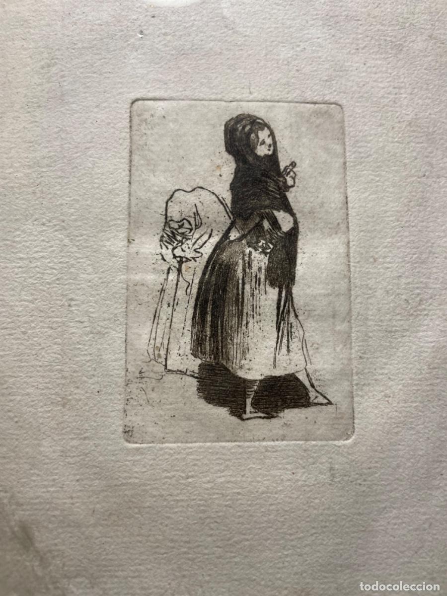 Art: ANTIGUO GRABADO - COSTUMBRISTA - ENMARCADO - 18X14 CM. DESCONOCEMOS AUTOR