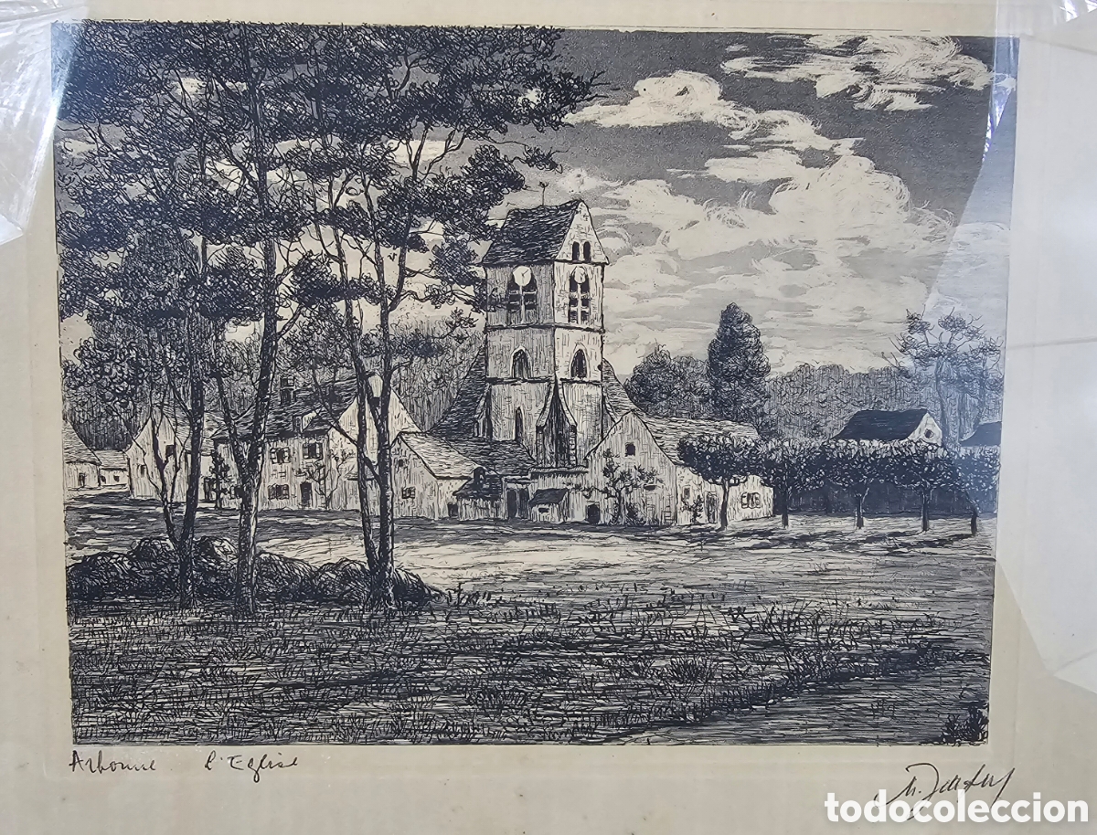 Arte: Grabado Iglesia Europea - Foto 1